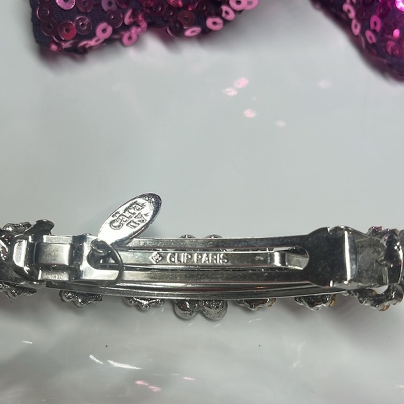 CÄRA N.Y. WHITE CRYSTAL HAIR CLIP VINTAGE main image 8